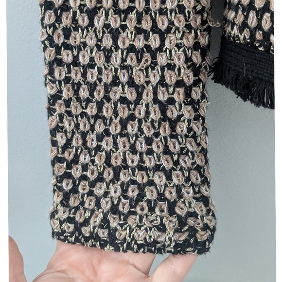 J. McLaughlin Tweed Fringe Cardigan - Picture 6 of 7